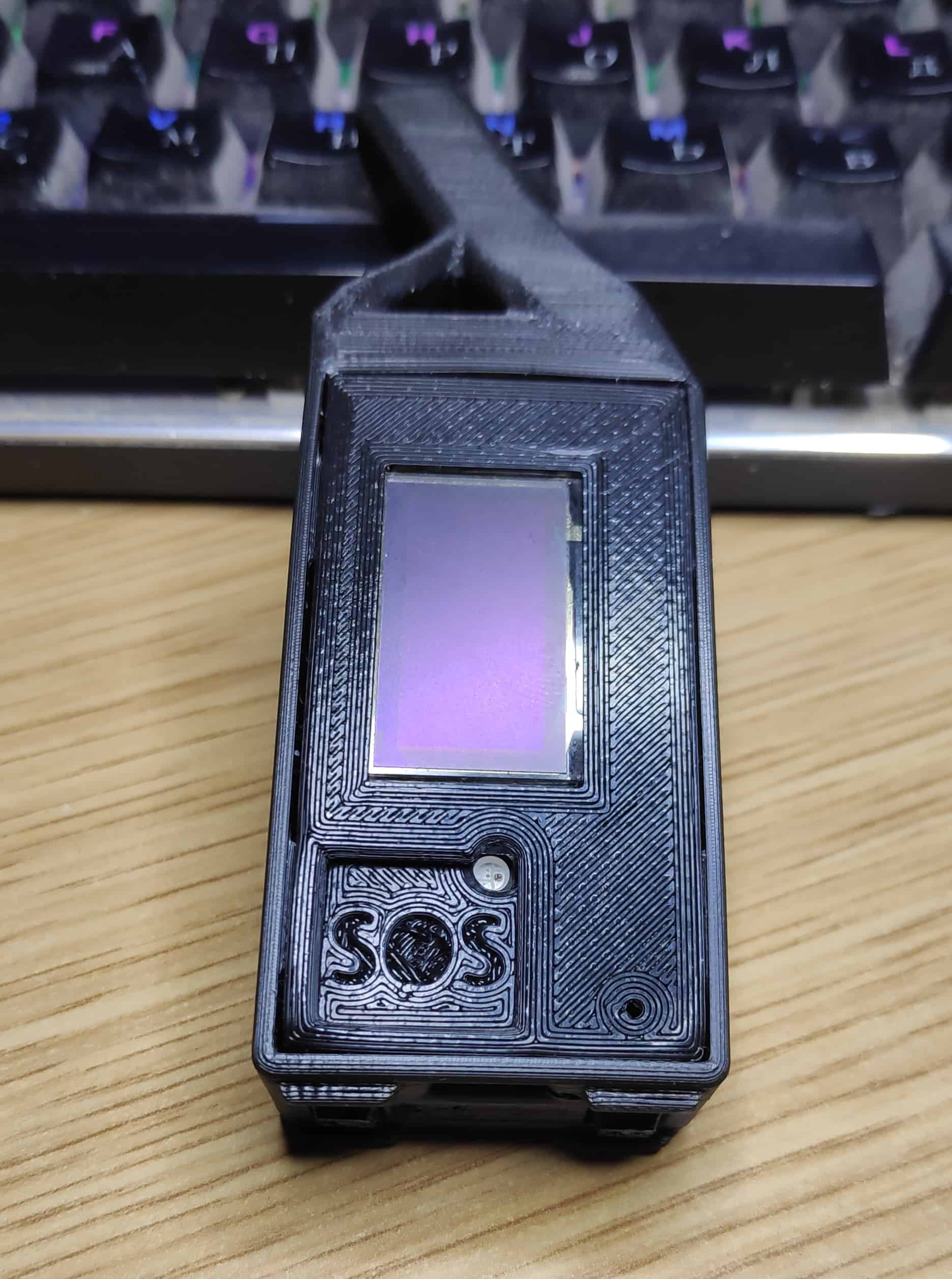 F1 device with the red SOS cap