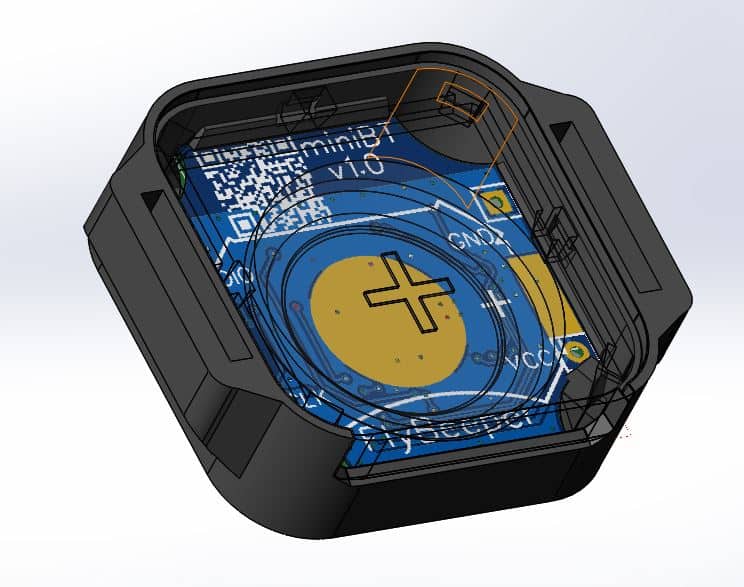 Cross-section of an SLS-printed nylon enclosure